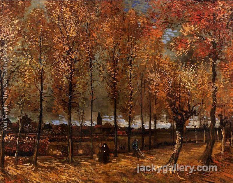 Lane With Poplars, Van Gogh painting